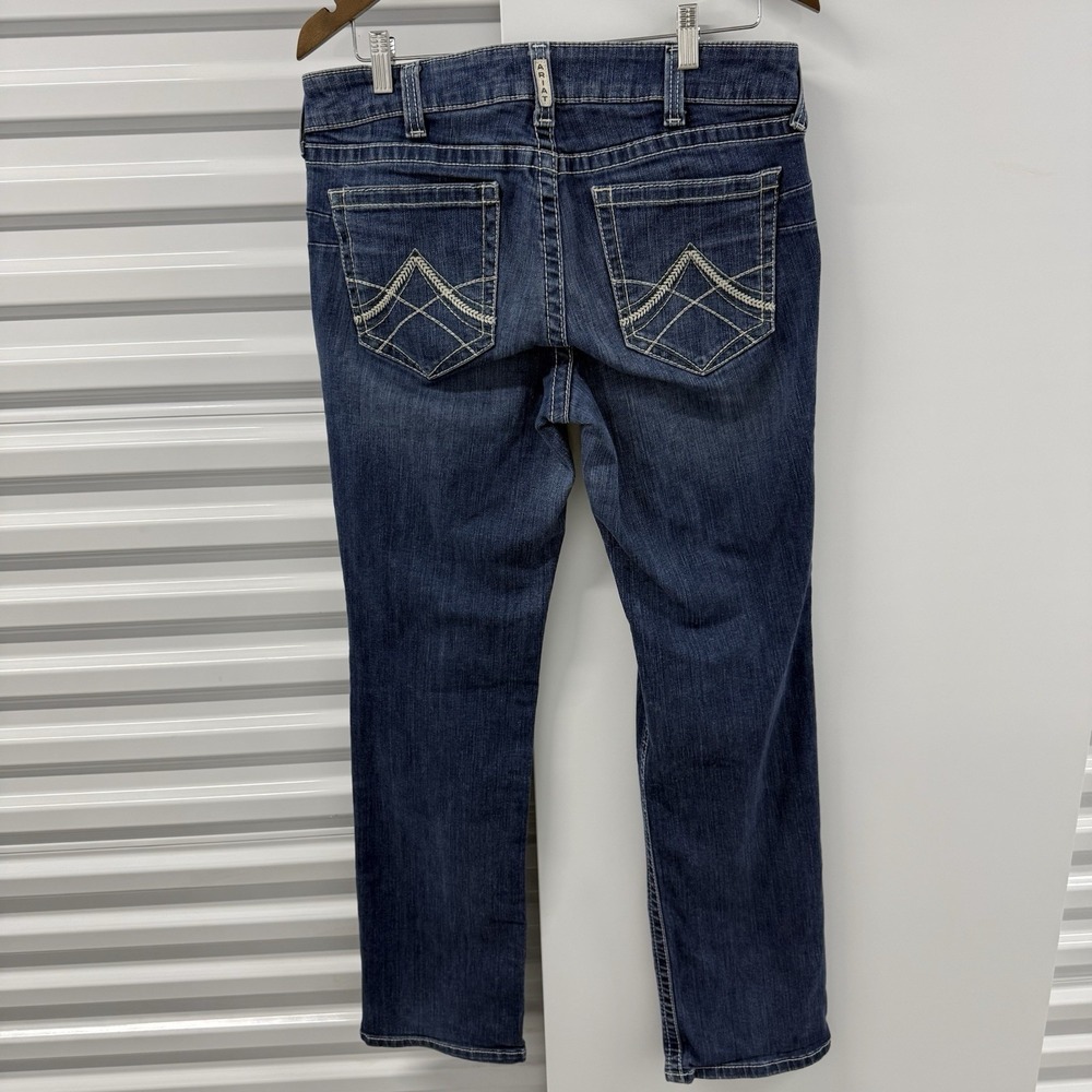 Ariat REAL Denim Jeans Womens 32x32 Bootcut Medium Wash Western Cowboy